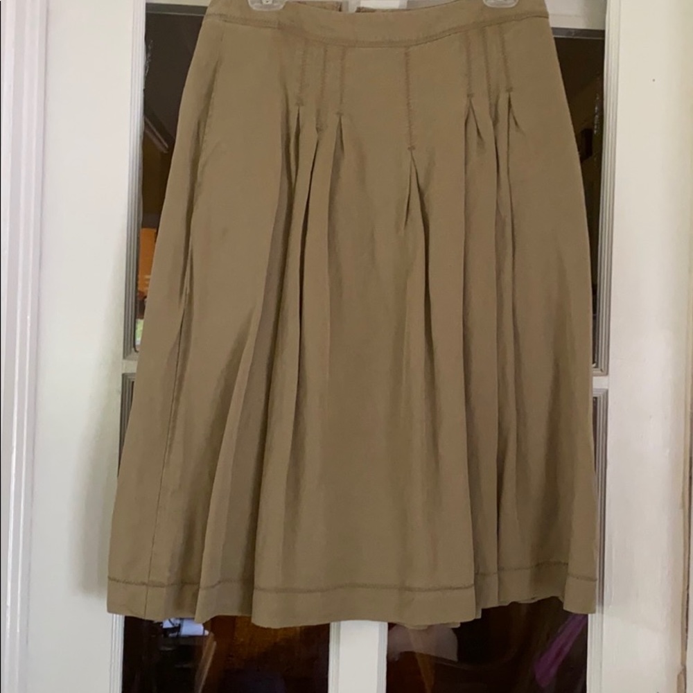 J Jill Twill Skirt in Khaki